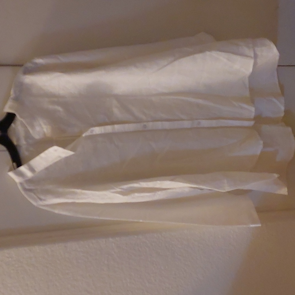 White Cotton linen white embroidered 2X